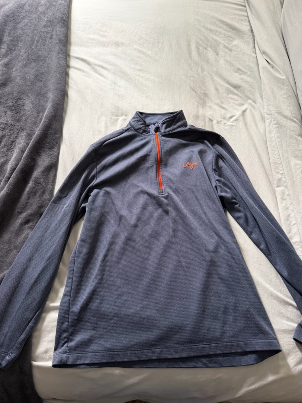 Callaway Navy Pullover with Orange Accent